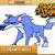 how to draw a wolf on animal jam