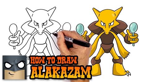 How to draw Alakazam Pokemon Easy pokemon drawings