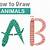 how to draw alphabet animals