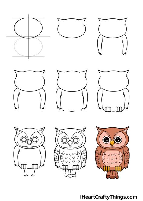 How to Draw an Owl Step by Step EasyLineDrawing