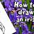 how to draw an iris step by step
