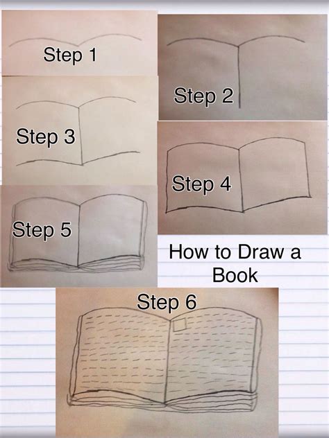 How to Draw an Open Book Easy Step by Step Drawing