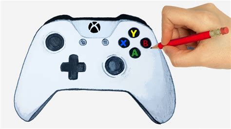 How to draw a GAME CONTROLLER step by step very easy for