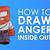 how to draw anger from inside out step by step