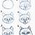 how to draw animal faces step by step