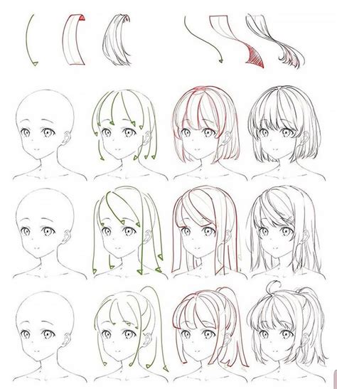 Anime hair Anime hair, How to draw hair, Easy hair drawings