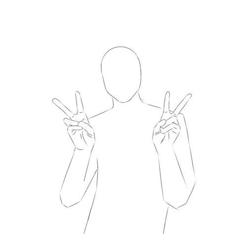 Peace Hand Sign Drawing at GetDrawings Free download