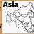how to draw asia