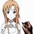 how to draw asuna step by step