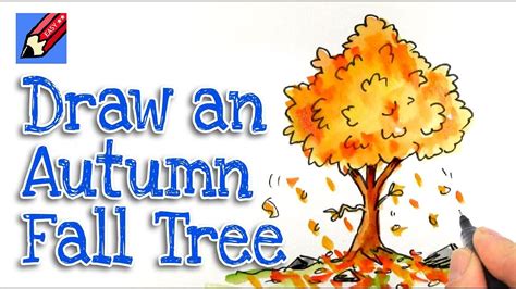 How to Draw village scenery Autumn Season YouTube