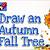 how to draw autumn trees step by step