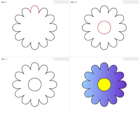 How To Draw A Daisy Flower Art For Kids Hub