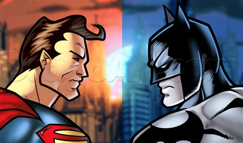Step by Step How to Draw Batman vs Superman