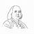 how to draw ben franklin step by step