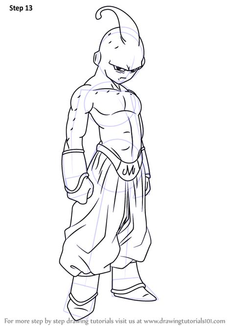 How To Draw Kid Buu, Step by Step, Drawing Guide, by Dawn