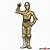 how to draw c3po step by step
