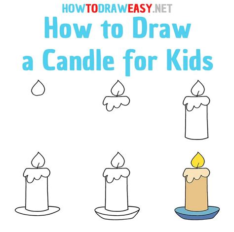How To Draw A Candle (Easy Step By Step Tutorial Bujo Babe