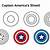 how to draw captain america shield step by step
