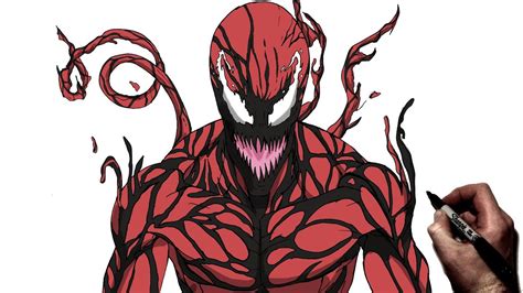 How to Draw Carnage Art Tutorial YouTube