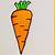 how to draw carrot step by step