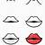 how to draw cartoon lips step by step