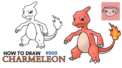 Learn How to Draw Charmeleon from Pokemon GO (Pokemon GO