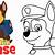 how to draw chase from paw patrol step by step