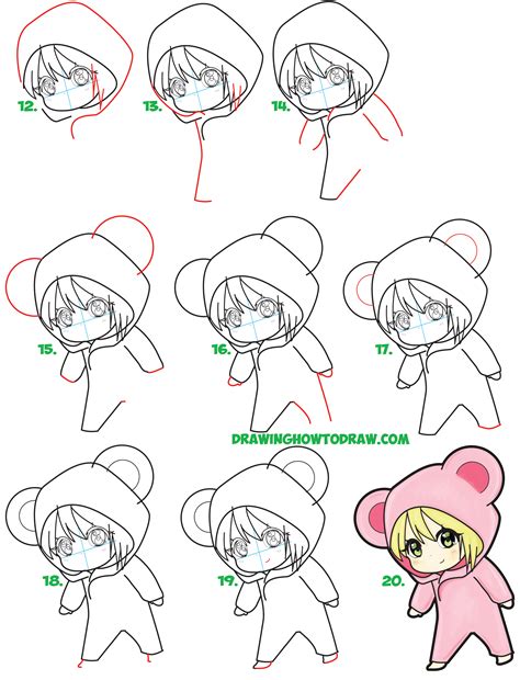 Easy Drawings How to Draw Cute Kawaii Chibi Merida from