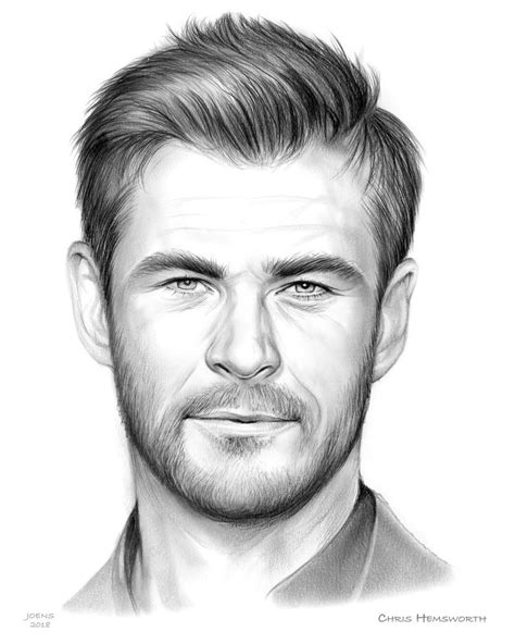 Awesome Drawing of Thor RIGHT??? Chris hemsworth, Chris