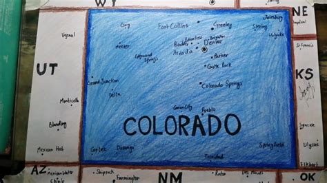 Colorado State Coloring Pages at Free