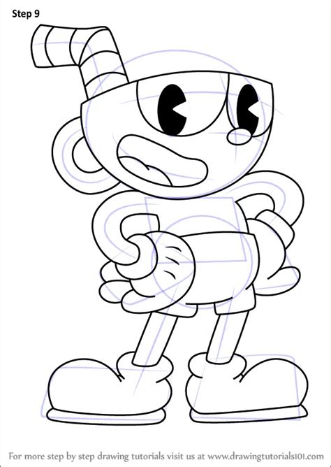 Pin on How to Draw Cuphead Characters Step by Step