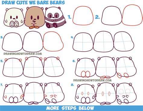 How to Draw a Cute Panda Bear YouTube