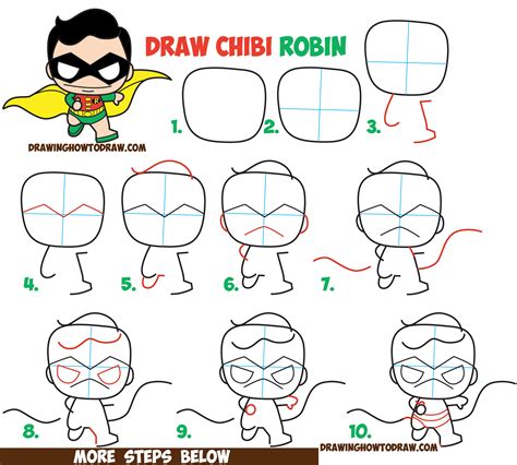 How to Draw Cute Chibi Harley Quinn from DC Comics in Easy