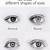how to draw different eye shapes