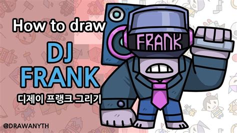 How to draw Dj Frank Brawl Stars Draw it cute fanart 