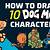 how to draw dog man characters