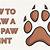 how to draw dog prints