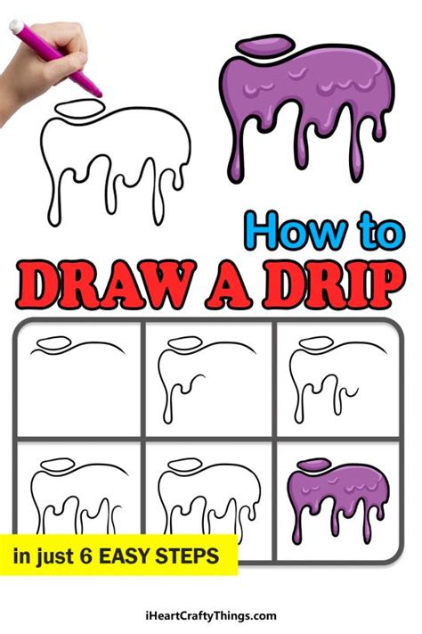 Drips Drawing How To Draw Drips Step By Step