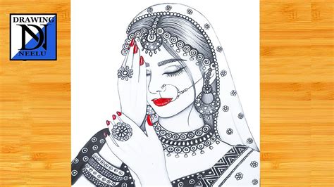 Learn How to Draw Indian Bride aka Dulhan (Girls) Step by