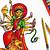 how to draw durga maa step by step