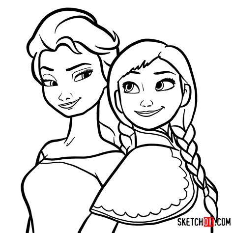 Anna and Elsa Sketch by iJAM1690 on DeviantArt