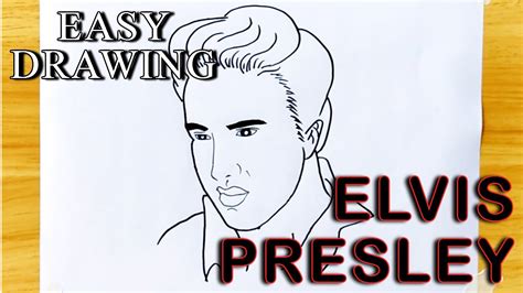 Elvis Presley Line Drawing at GetDrawings Free download