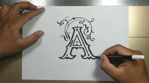 How To Draw 3D Fancy Curvy Letters Easy Step By Step