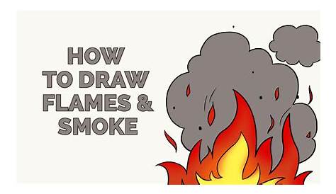 How to draw fire and smoke to create realistic drawings with colored