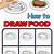 how to draw food easy step by step