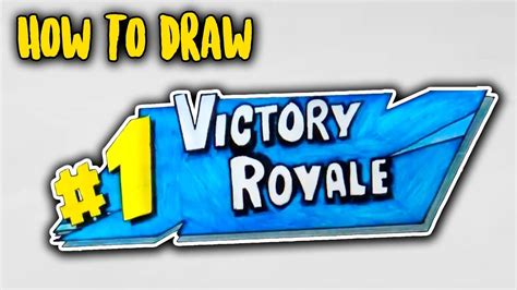 How to Draw Fortnite Logo Easy Drawing lessons for kids