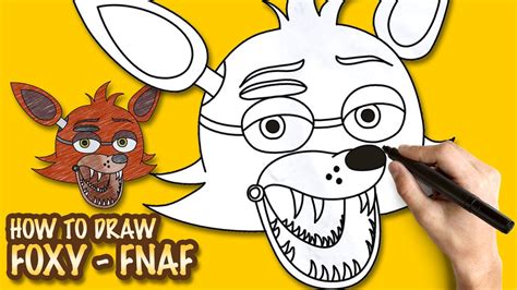 How to Draw Foxy from Five Nights at Freddy's printable