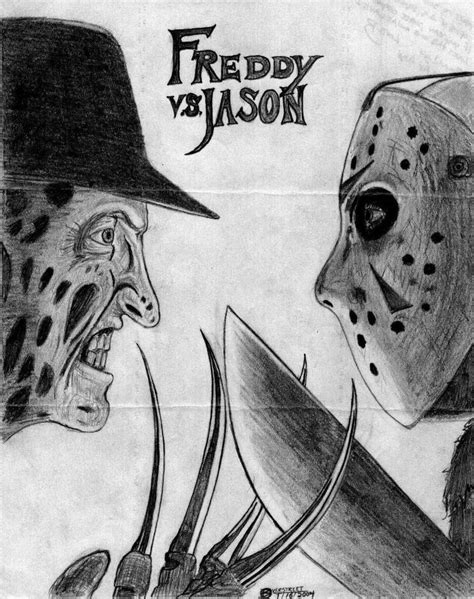 Freddy vs Jason Inks by DougSQ on DeviantArt