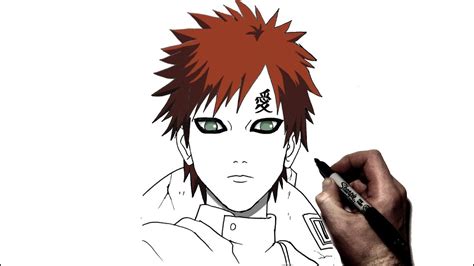 How to draw Gaara Step 7 by pagesofmylife on DeviantArt