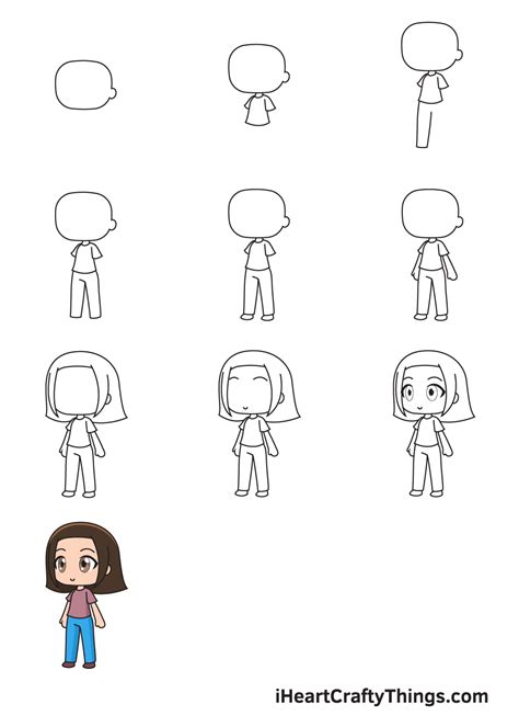 How To Draw A Gacha Life Girl Step By Step